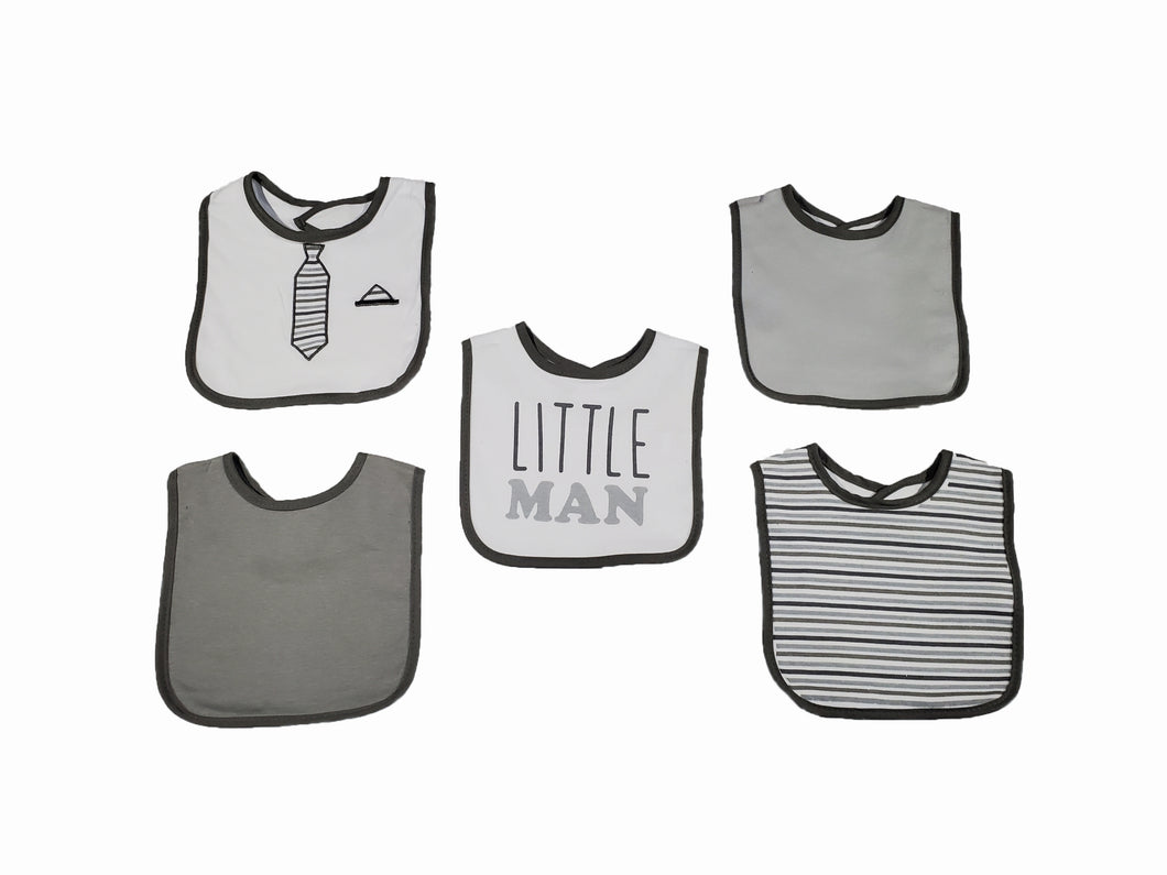 Little Man Bib (Pack of 5)