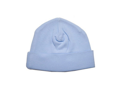 Blue Pastel Rib Knit Beanie 