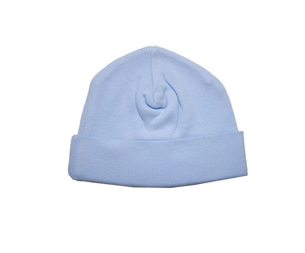 Blue Pastel Rib Knit Beanie 