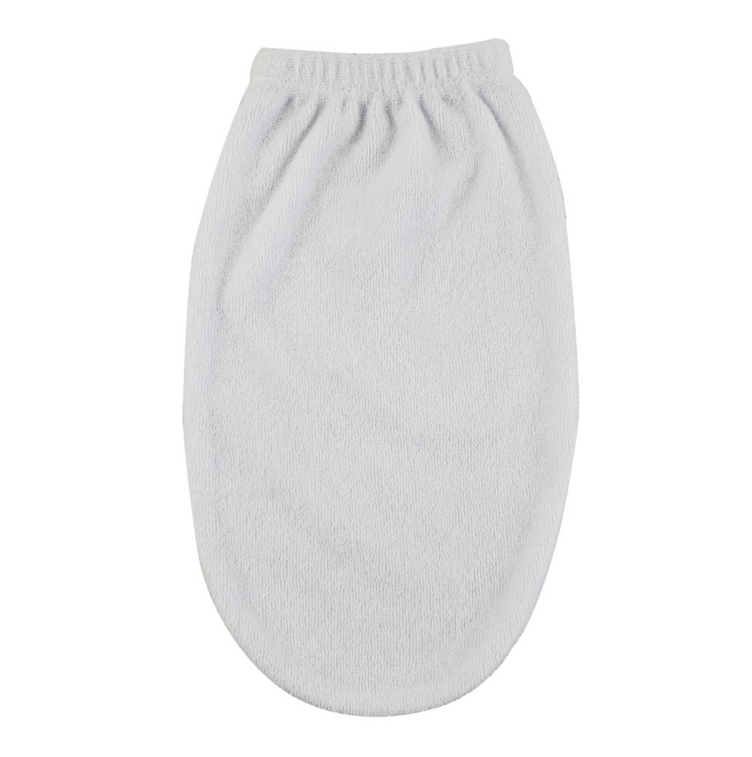 White Wash Cloth Mitten