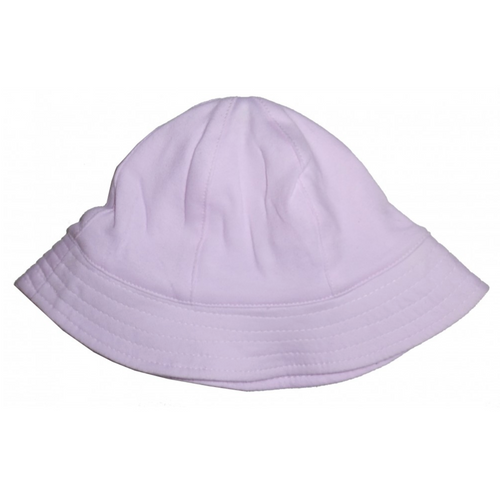 Pink Interlock Infant Sun Hat: Small 6-12 Months