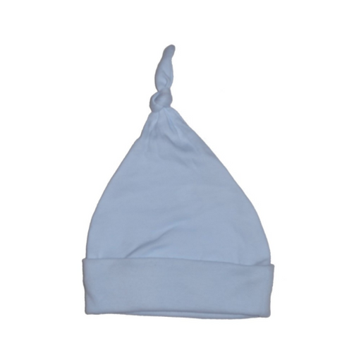 Blue Knotted Baby Cap: One Size Only - Up to 18 Months