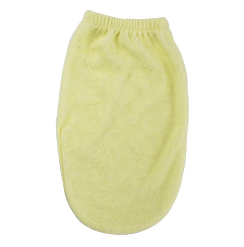 Yellow Wash Cloth Mitten