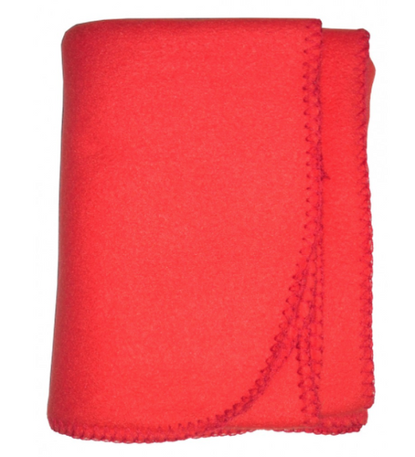 Red Fleece Blanket Assorted Pastels