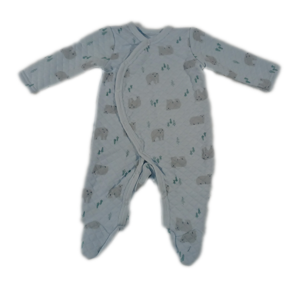 PJ Blue Elephant Onezie - Newborn