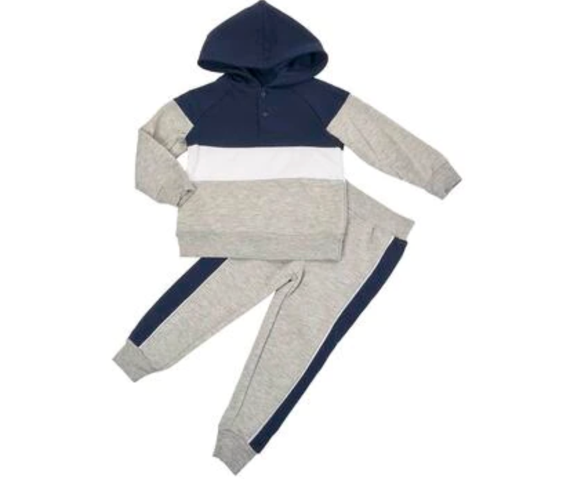 Infant Boy Little Rebels 2pc. Color Block Jogger Set