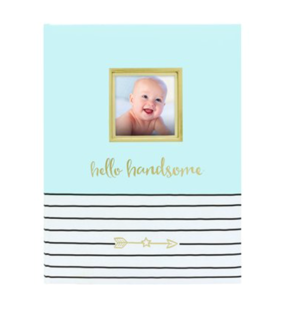 Pearhead Hello Handsome Keepsake Memory Book Blue