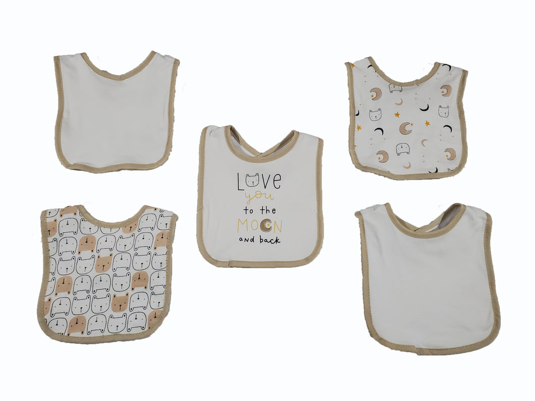 To The Moon Bib (Pack of 5)